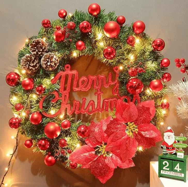 Guirlanda de Natal com Luz Led Flowers Colors