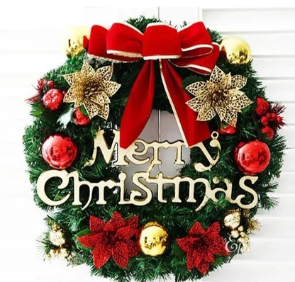 Guirlanda de Porta Merry Christmas Enfeite de Natal