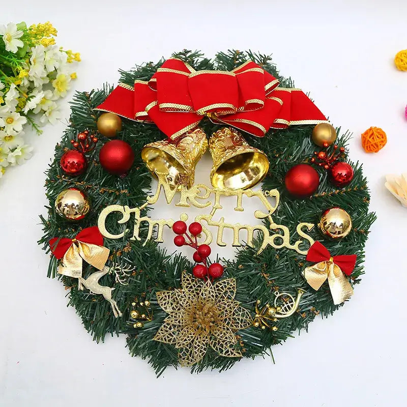 Guirlanda de Porta Merry Christmas Enfeite de Natal