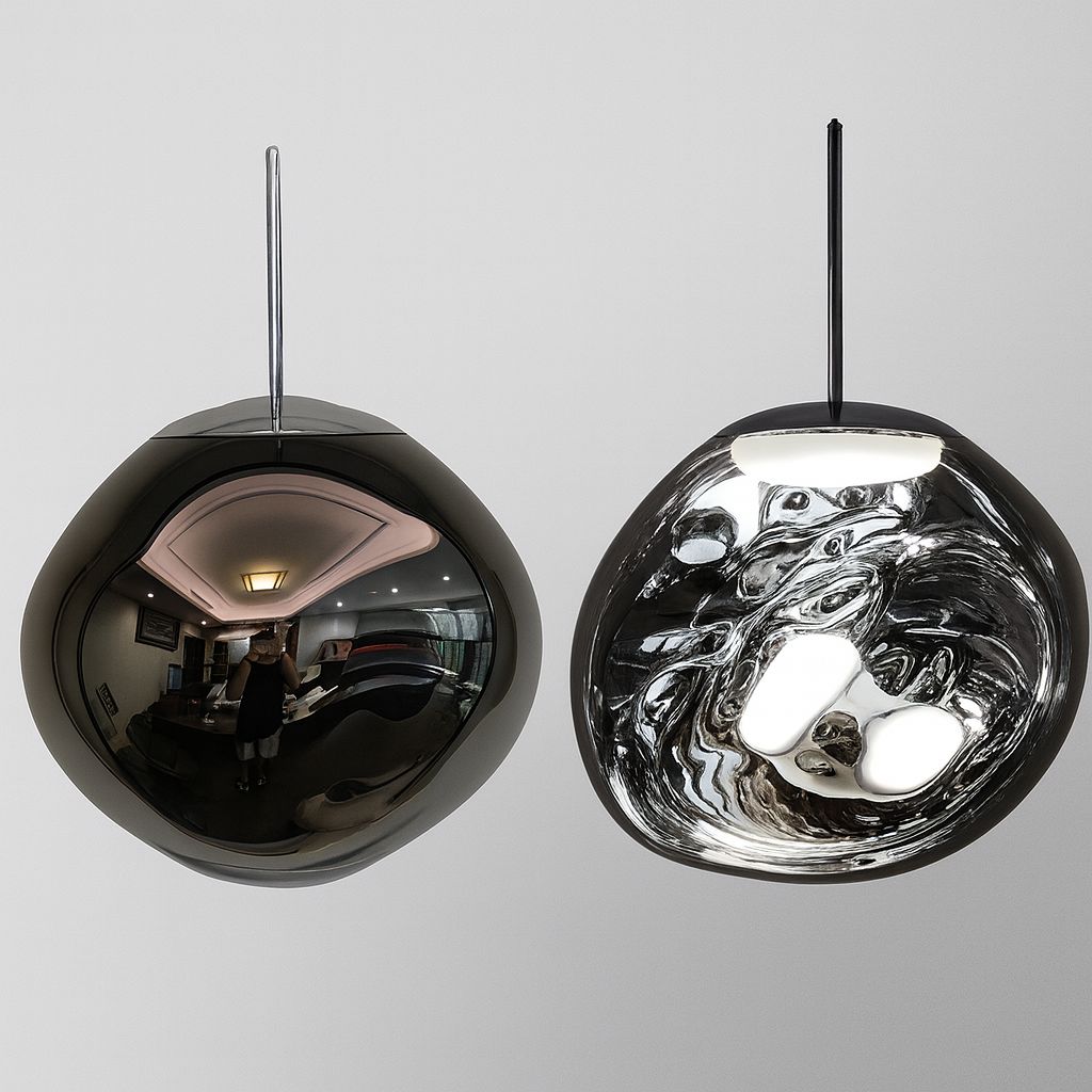 Kit 03 Peças Lustre Pendente Luxuoso Lava Macaron Nórdico Lustre - 0042 Conceito 15cm Cinza Esfumaçado 