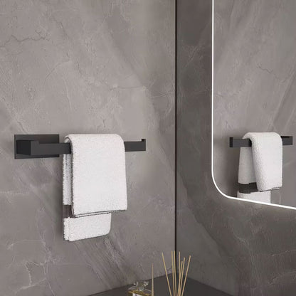 Kit Completo Acessórios Banheiro Black Matte (04 Peças) Conceito 