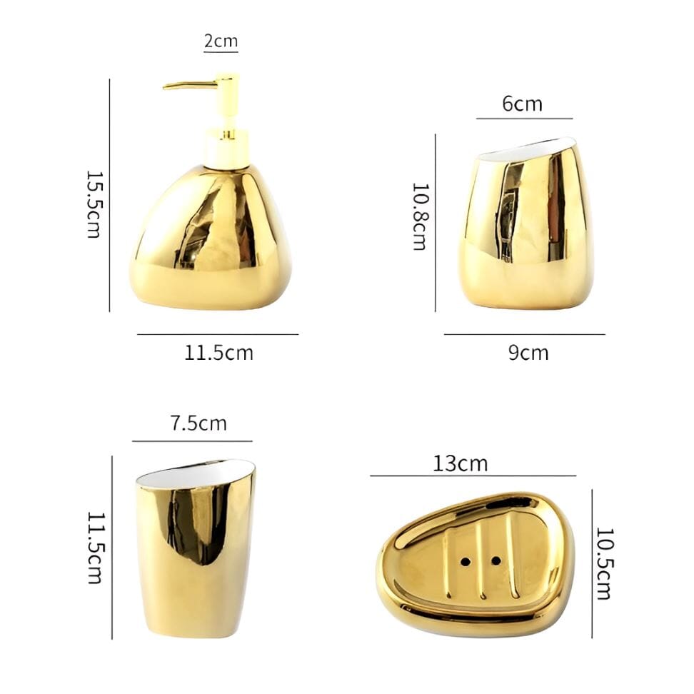 Kit de Lavabo Brilhance (04 Peças) YuDome 