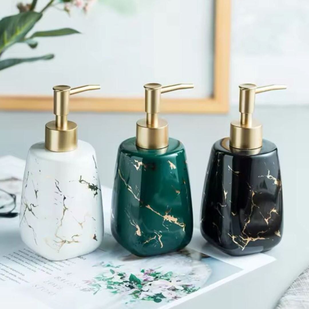 Kit de Lavabo Marmorizado Marbled (03 Peças) YuDome 