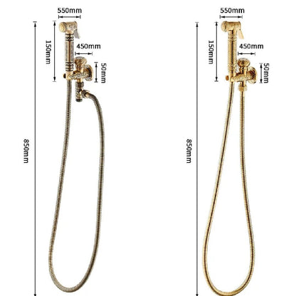 Kit Ducha Higiênica Vintage Golden ### Conceito 