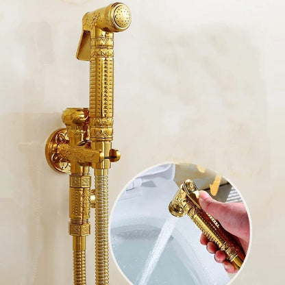 Kit Ducha Higiênica Vintage Golden ### Conceito 