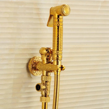 Kit Ducha Higiênica Vintage Golden ### Conceito Ouro Com Adaptador 