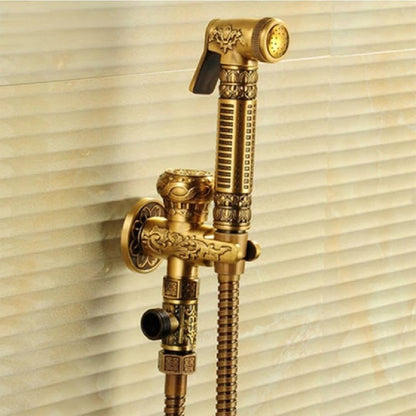 Kit Ducha Higiênica Vintage Golden ### Conceito Ouro Envelhecido Com Adaptador 