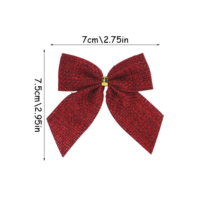 Laços Decorativos Para Árvores de Natal Kit 20pç