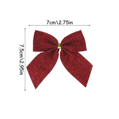 Laços Decorativos Para Árvores de Natal Kit 20pç
