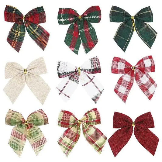 Laços Decorativos Para Árvores de Natal Kit 20pç