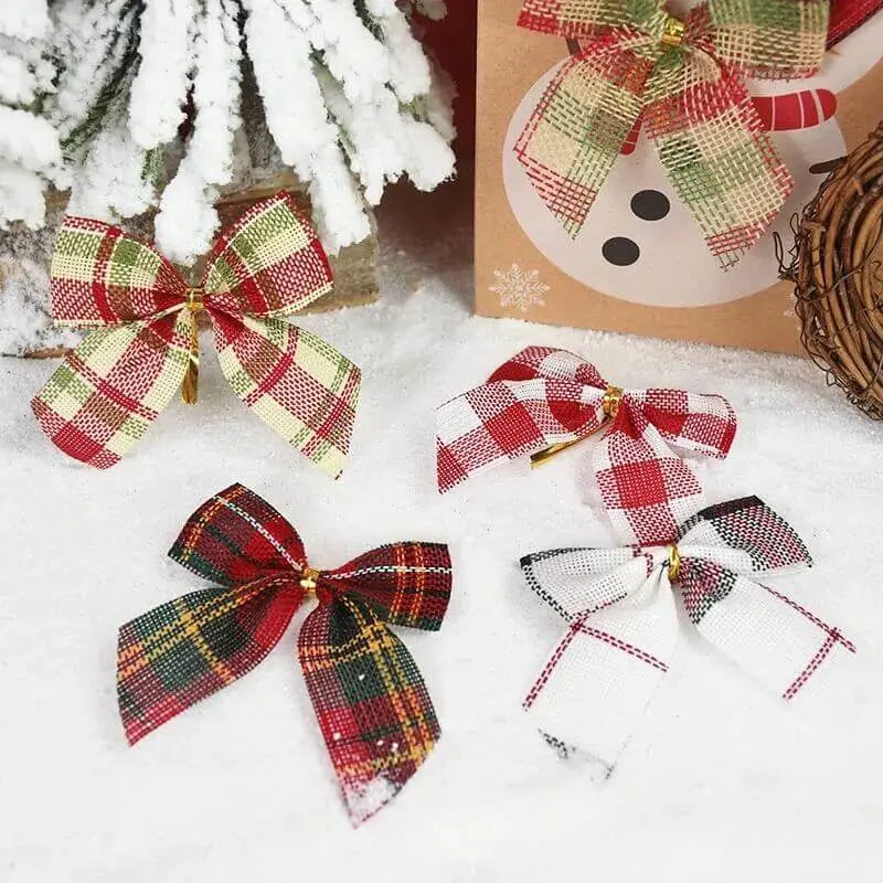 Laços Decorativos Para Árvores de Natal Kit 20pç