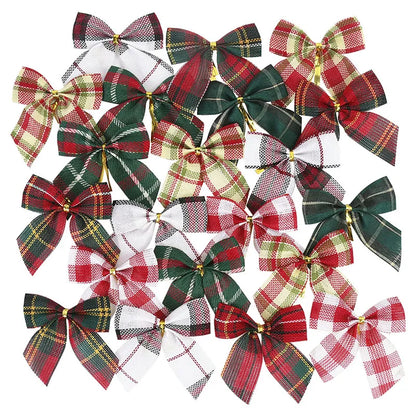 Laços Decorativos Para Árvores de Natal Kit 20pç