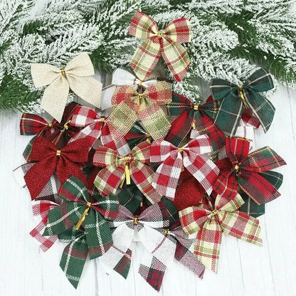 Laços Decorativos Para Árvores de Natal Kit 20pç