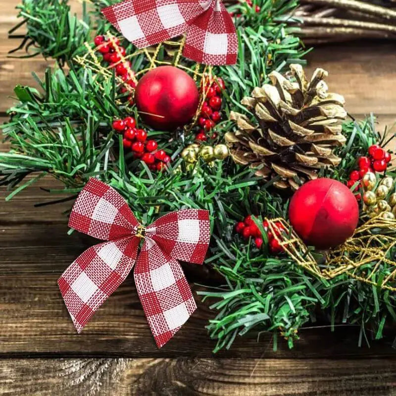 Laços Decorativos Para Árvores de Natal Kit 20pç