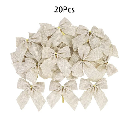 Laços Decorativos Para Árvores de Natal Kit 20pç