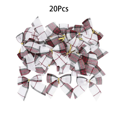 Laços Decorativos Para Árvores de Natal Kit 20pç