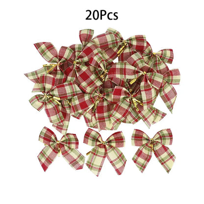 Laços Decorativos Para Árvores de Natal Kit 20pç
