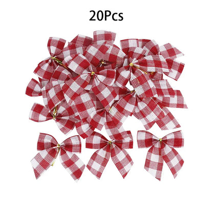Laços Decorativos Para Árvores de Natal Kit 20pç