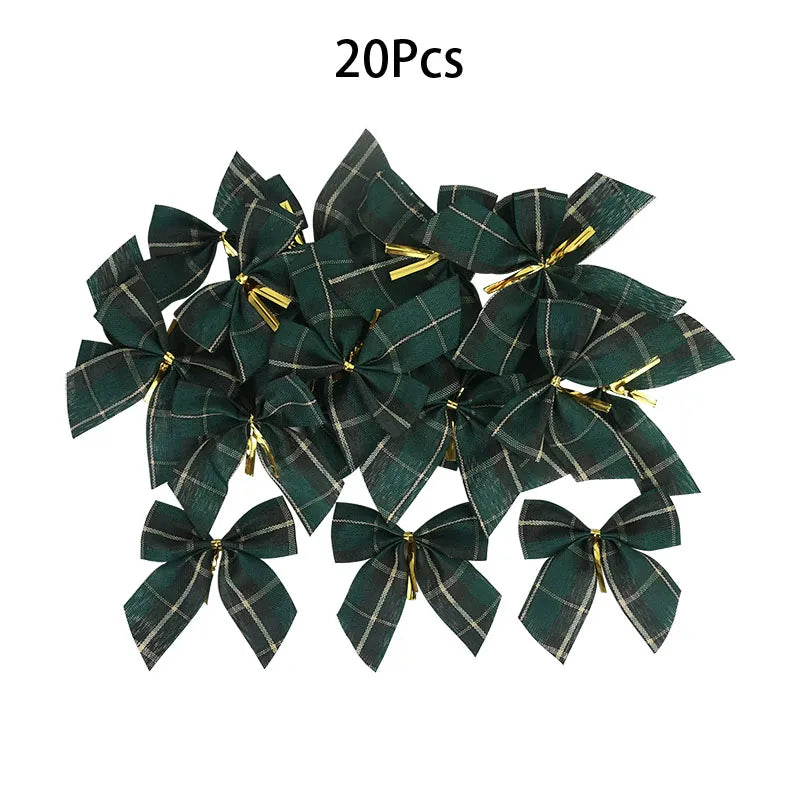 Laços Decorativos Para Árvores de Natal Kit 20pç