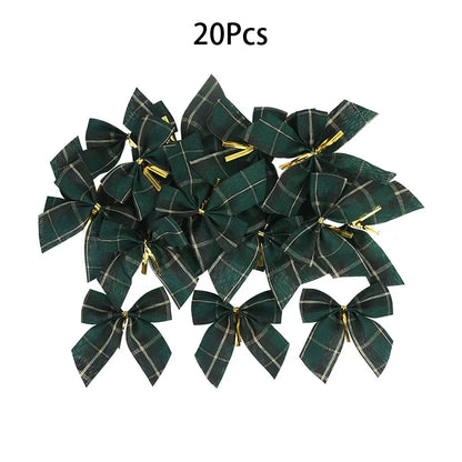 Laços Decorativos Para Árvores de Natal Kit 20pç