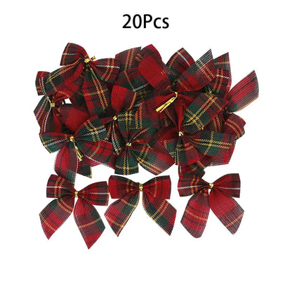 Laços Decorativos Para Árvores de Natal Kit 20pç