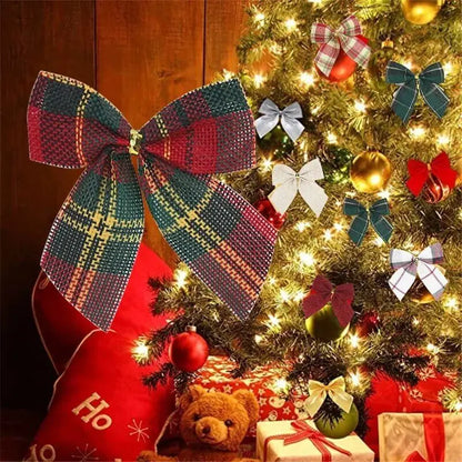 Laços Decorativos Para Árvores de Natal Kit 20pç