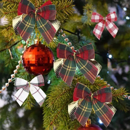 Laços Decorativos Para Árvores de Natal Kit 20pç
