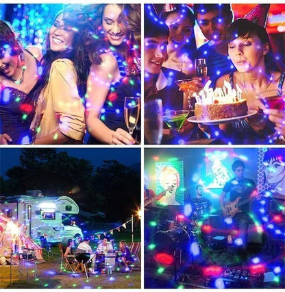 Lâmpada Giratória Colorida em Led Disco Fest Magic