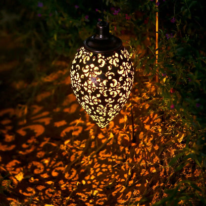 Lanterna Led Solar Impermeável de Pendurar Iluminação Decoração Jardim