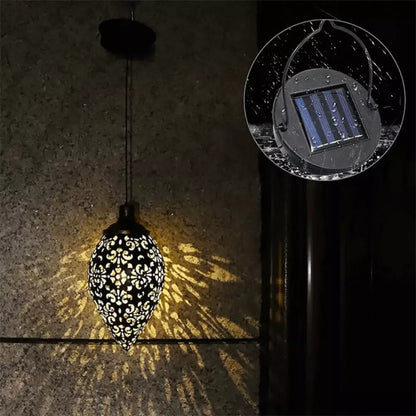 Lanterna Led Solar Impermeável de Pendurar Iluminação Decoração Jardim