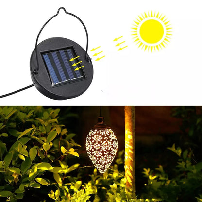 Lanterna Led Solar Impermeável de Pendurar Iluminação Decoração Jardim