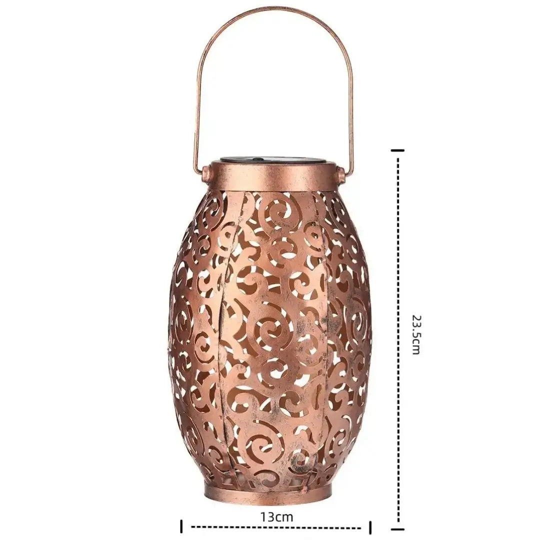 Lanterna Led Solar Impermeável Iluminação Decoração Jardim