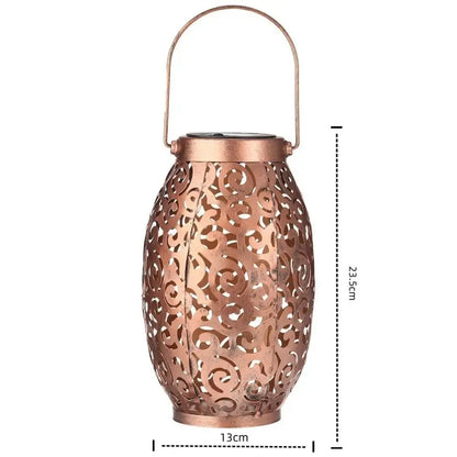 Lanterna Led Solar Impermeável Iluminação Decoração Jardim