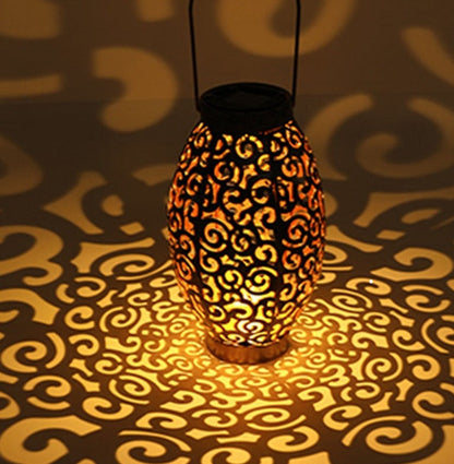 Lanterna Led Solar Impermeável Iluminação Decoração Jardim