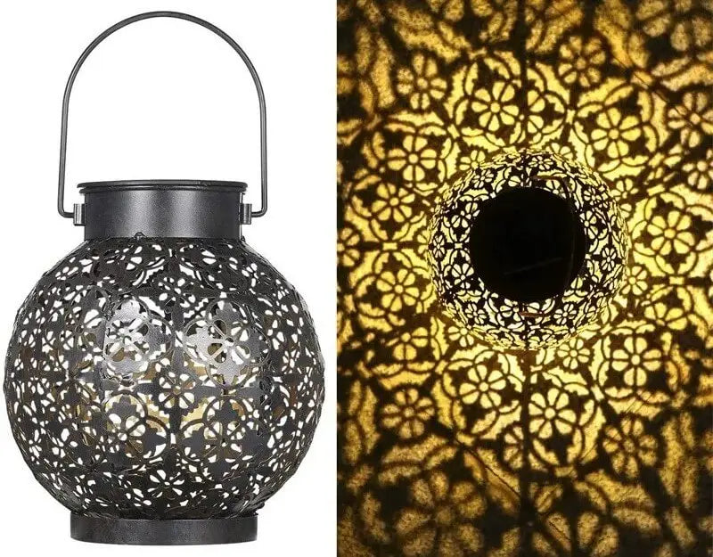 Lanterna Led Solar Impermeável Iluminação Decoração Jardim