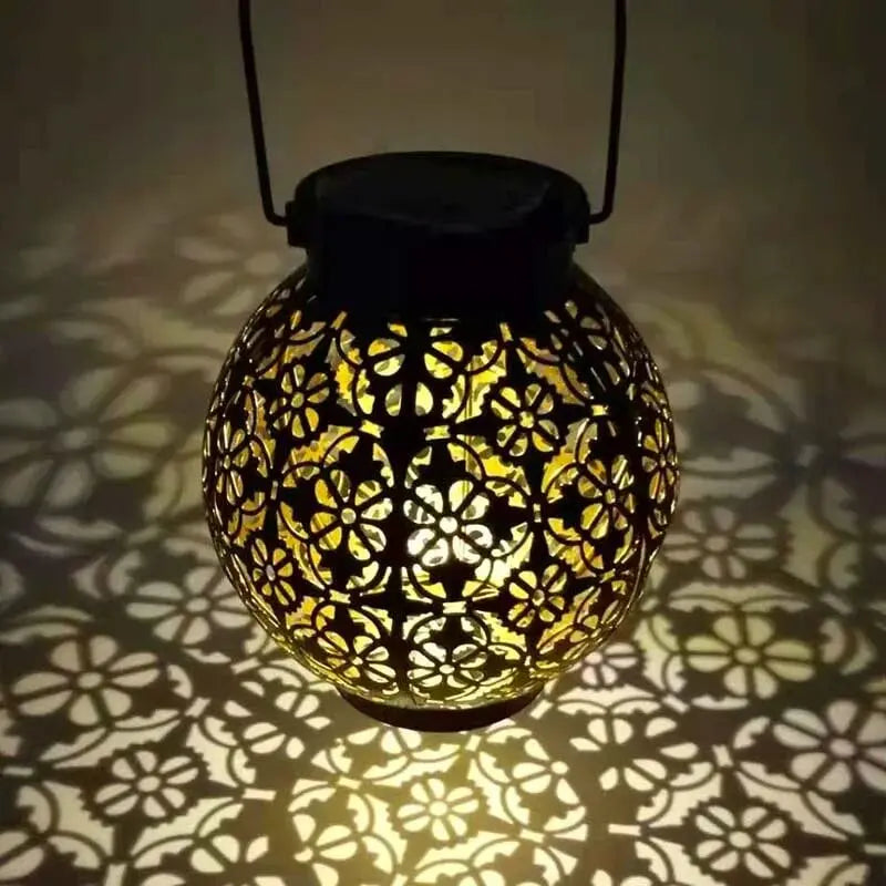 Lanterna Led Solar Impermeável Iluminação Decoração Jardim