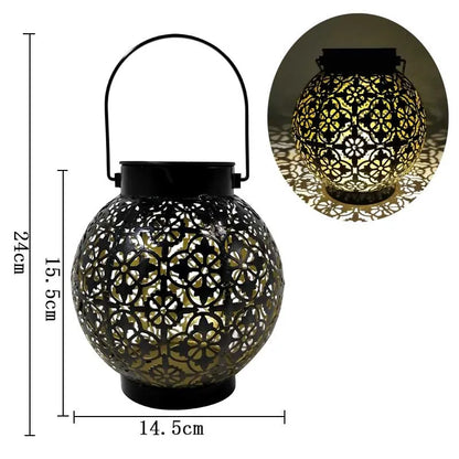 Lanterna Led Solar Impermeável Iluminação Decoração Jardim