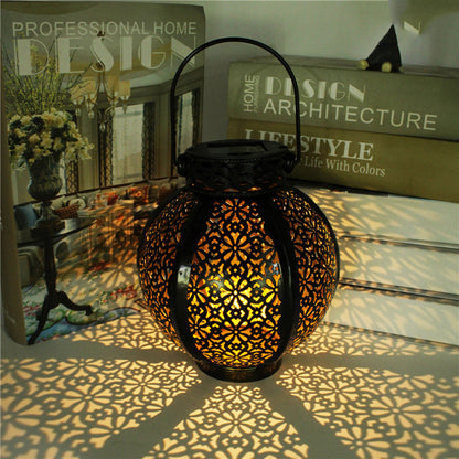 Lanterna Led Solar Impermeável Iluminação Decoração Jardim