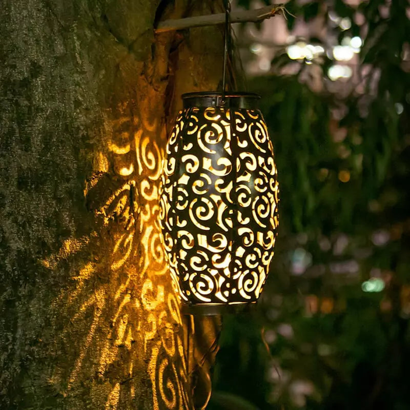Lanterna Led Solar Impermeável Iluminação Decoração Jardim