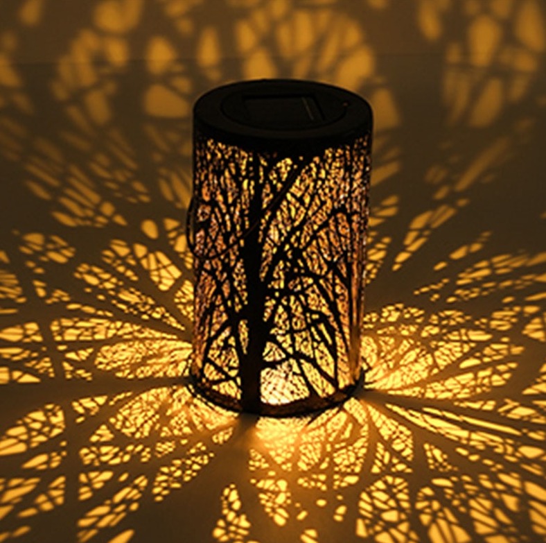 Lanterna Led Solar Impermeável Iluminação Decoração Jardim