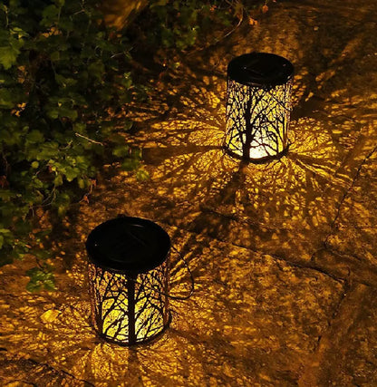 Lanterna Led Solar Impermeável Iluminação Decoração Jardim