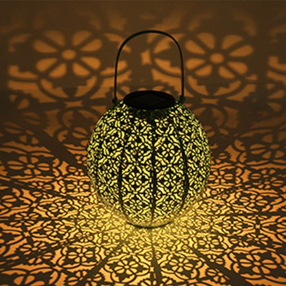 Lanterna Led Solar Impermeável Iluminação Decoração Jardim