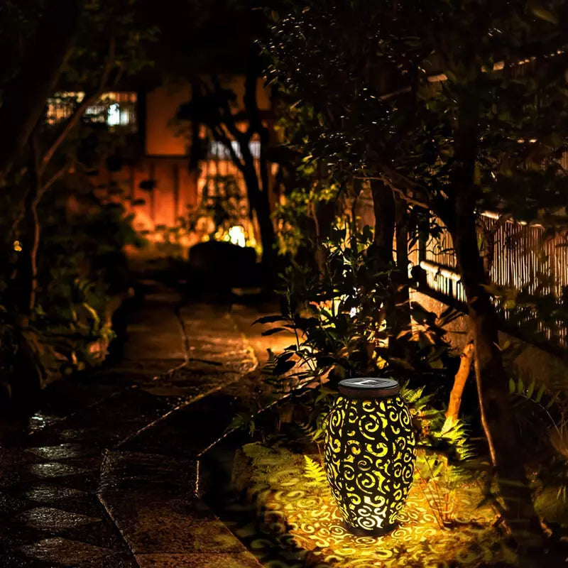 Lanterna Led Solar Impermeável Iluminação Decoração Jardim