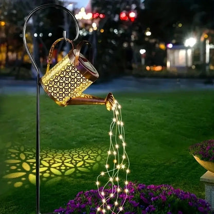 Lanterna Regador Iluminação Led Solar Decoração Jardim