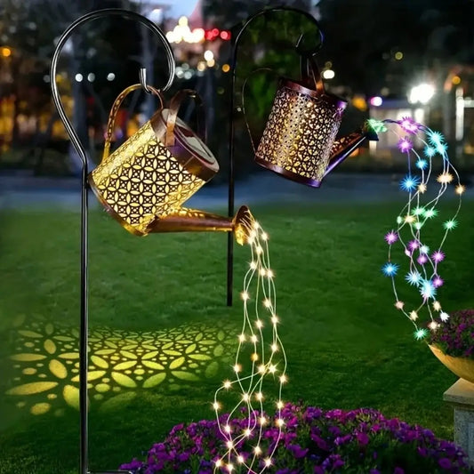 Lanterna Regador Iluminação Led Solar Decoração Jardim