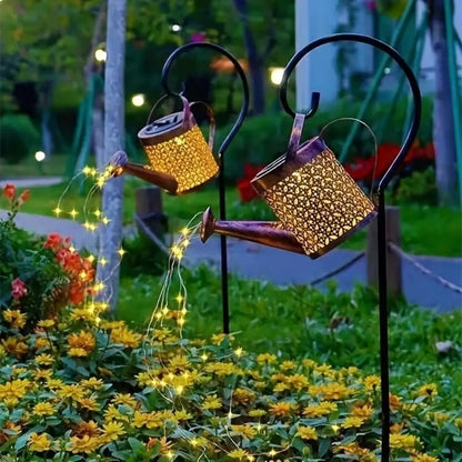 Lanterna Regador Iluminação Led Solar Decoração Jardim