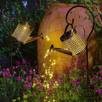 Lanterna Regador Iluminação Led Solar Decoração Jardim