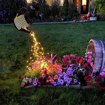 Lanterna Regador Iluminação Led Solar Decoração Jardim