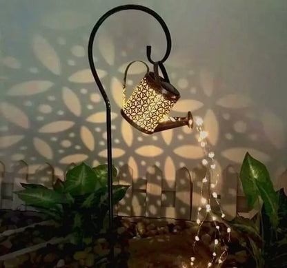 Lanterna Regador Iluminação Led Solar Decoração Jardim