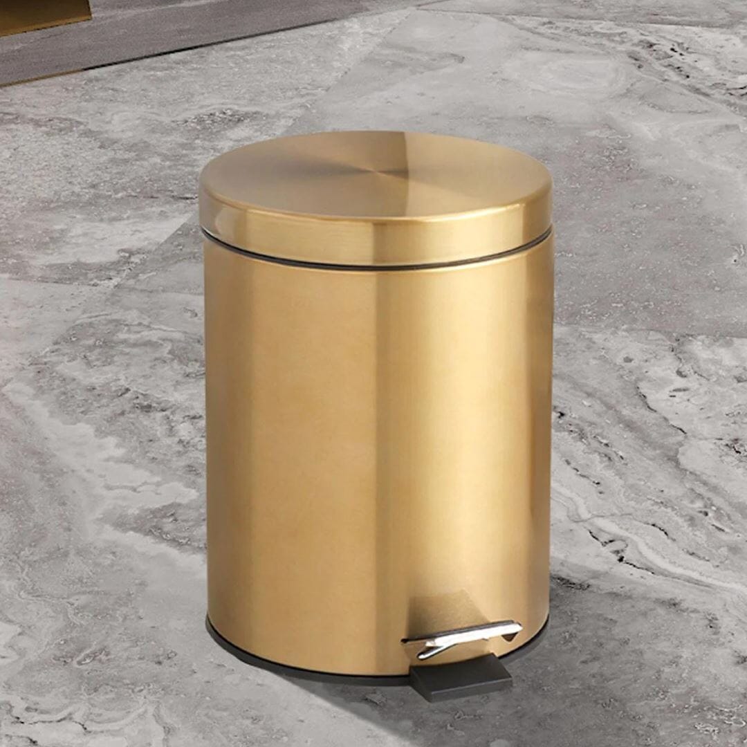 Lixeira LimpGold Impermeável de Aço Inoxidável 5L UtenBanho - 0011 YuDome 